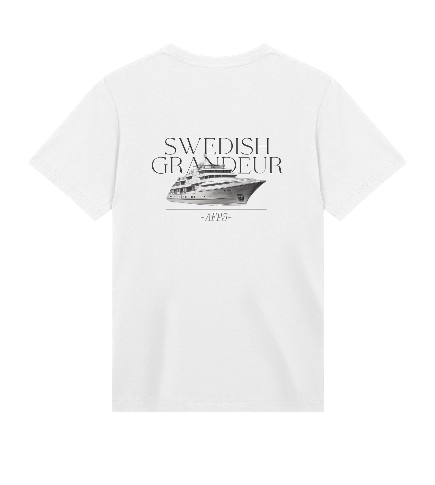 T-shirt "swedish grandeur" white - AFP3